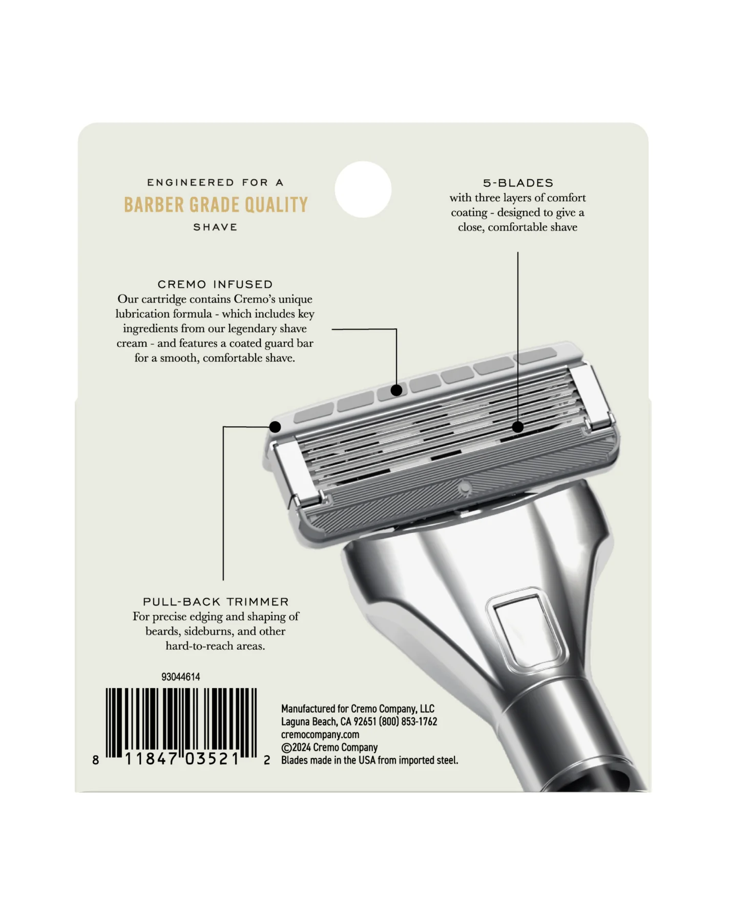 Cremo Barber Grade Razor Refills - Image 6
